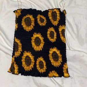 Sunflower tube top